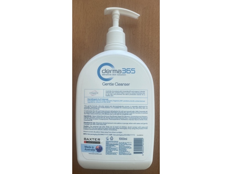 Derma 365 Gentle Face & Body Cleanser, 1000 mL