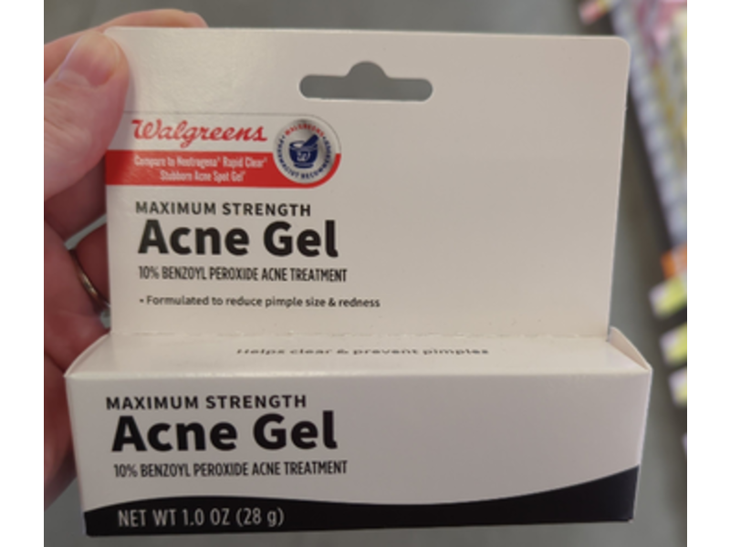 Walgreens Maximum Strength Acne Gel, 1.0 oz/28 g