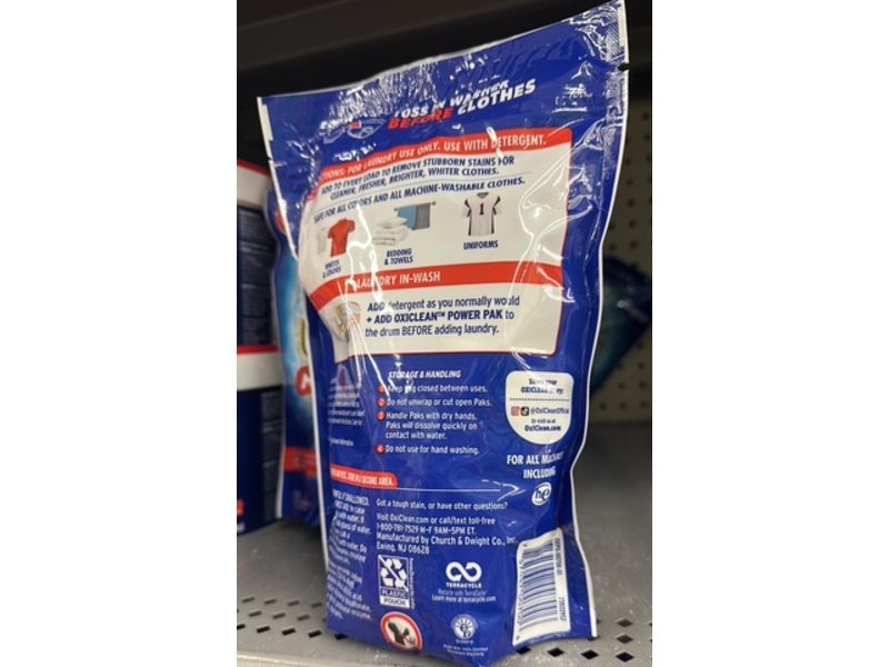 OxiClean Max Force Advanced Stain Remover Power Paks, 600 g, 24 Count