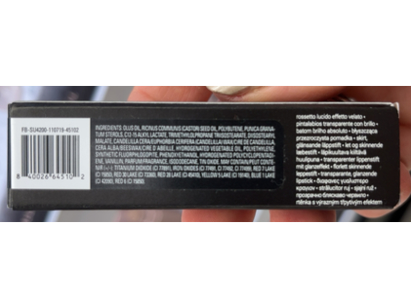 Fenty Beauty By Rihanna Slip Shine Sheer Shiny Lipstick, Glazed, 0.098 oz/2.8 g