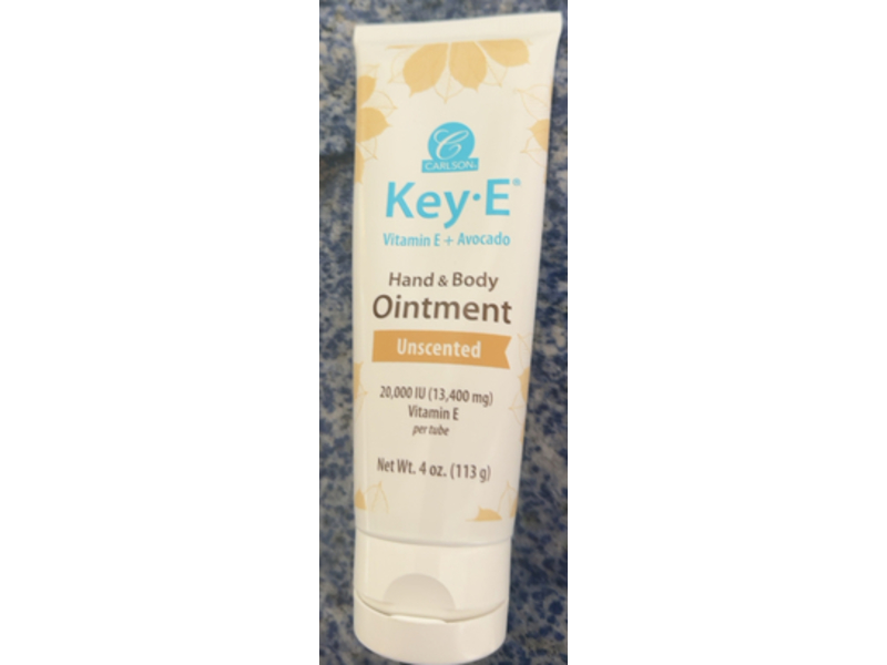Carlson Key-E Hand & Body Ointment, Unscented, 4 oz/113 g
