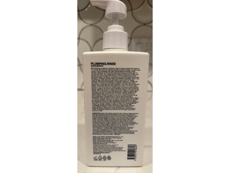 Kevin.Murphy Plumping.Rinse Densifying Conditioner, 16.9 fl oz/500 mL