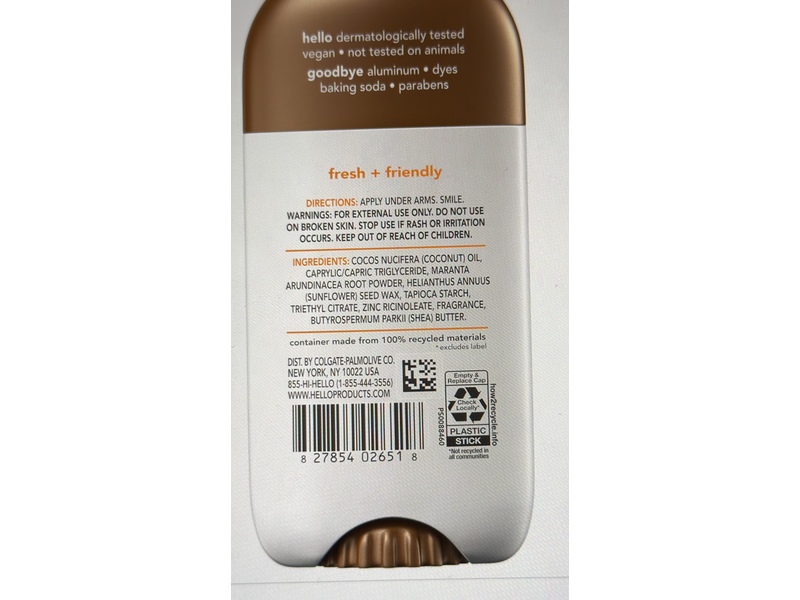 Hello Deodorant, Golden Hour, 2.6 oz/73 g, Pack Of 2