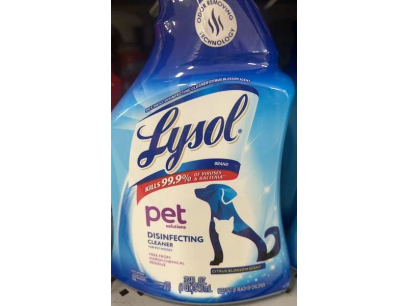 Lysol Pet Solutions Disinfecting Cleaner, Citrus Blossom, 32 fl oz/946 mL