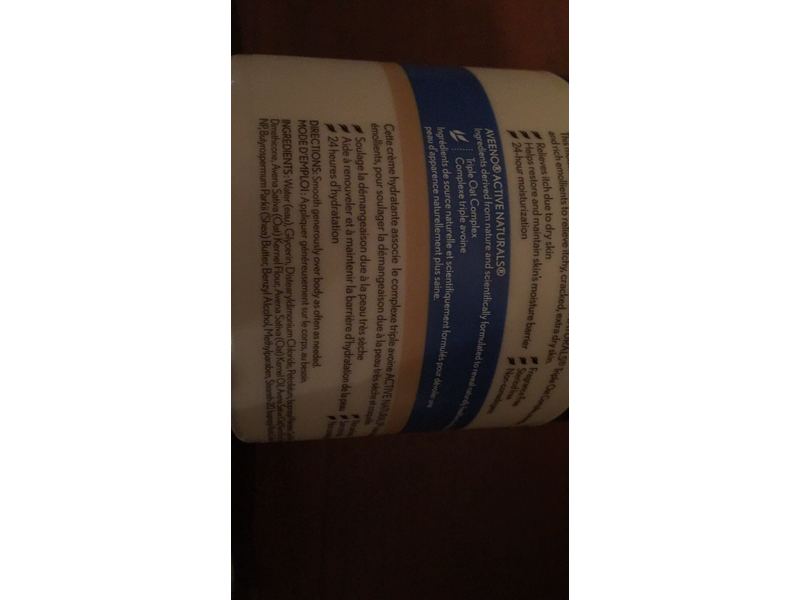 Aveeno Skin Relief Moisturizing Cream, Fragrance Free, 306 mL.