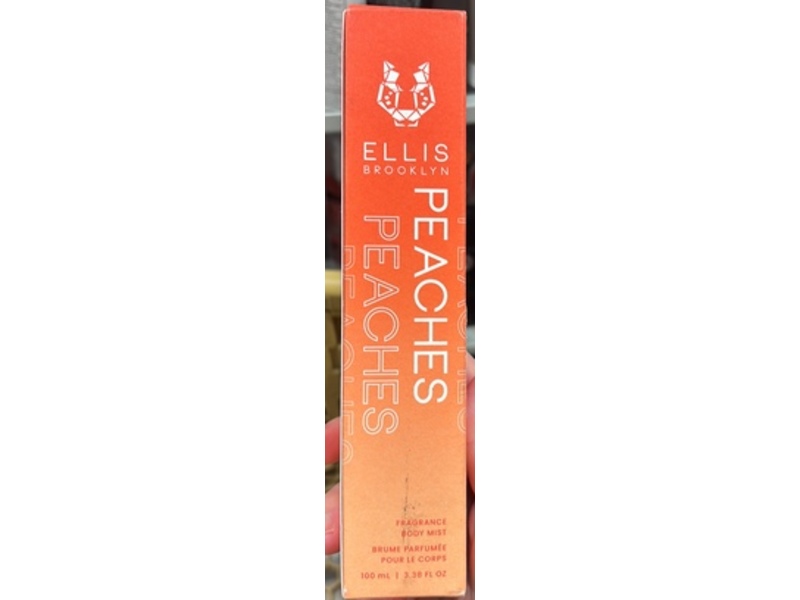 Ellis Brooklyn Fragrance Body Mist, Peaches, 3.38 fl oz/100 mL