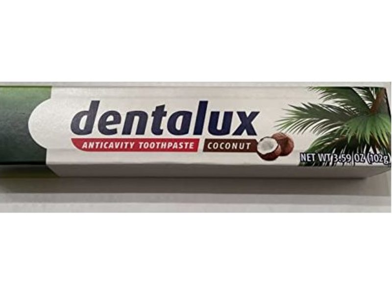 Dentalux Anticavity Toothpaste, Coconut, 3.59 oz/102 g
