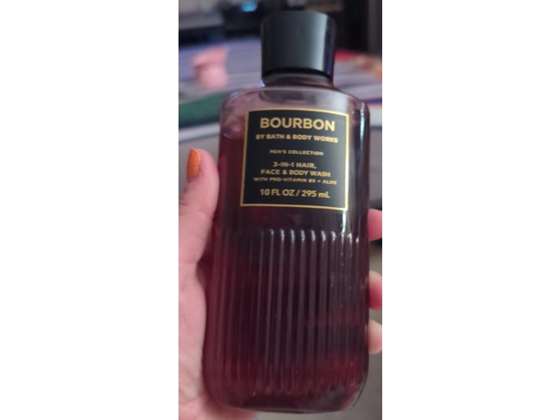 Bath & Body Works 3 In 1 Hair Face & Body Wash, Bourbon, 10 fl oz/295 mL