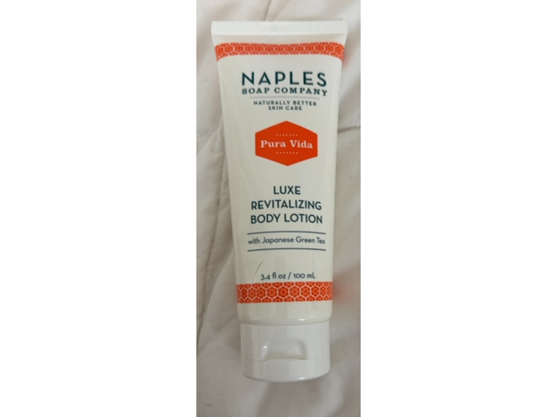 Naples Soap Company Luxe Revitalizing Body Lotion, Pura Vida, 3.4 fl oz/100 mL