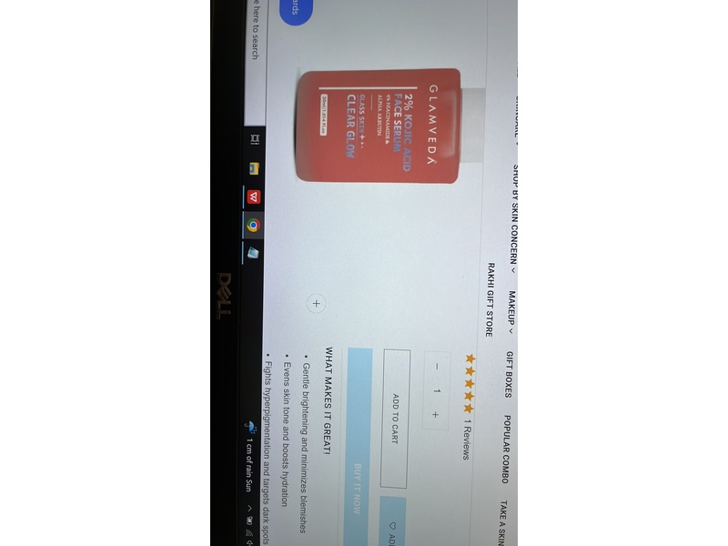 Glamveda 2% Kojic Acid Face Serum, 4% Niacinamide & Alpha Arbutin, 1.014 fl oz/30 g