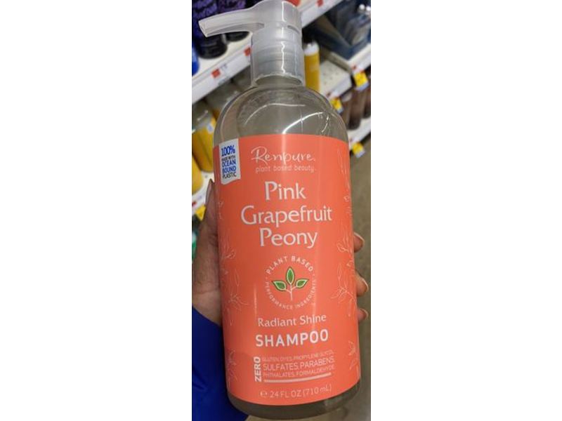 Renpure Radiant Shine Shampoo, Pink Grapefruit Peony, 24 fl oz/710 mL
