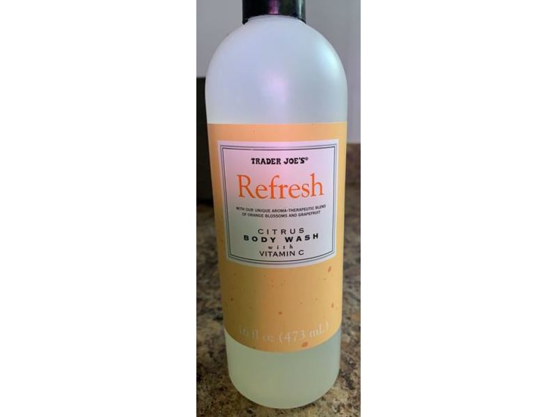 Trader Joe's Refresh Body Wash With Vitamin C, Citrus, 16 fl oz/473 mL