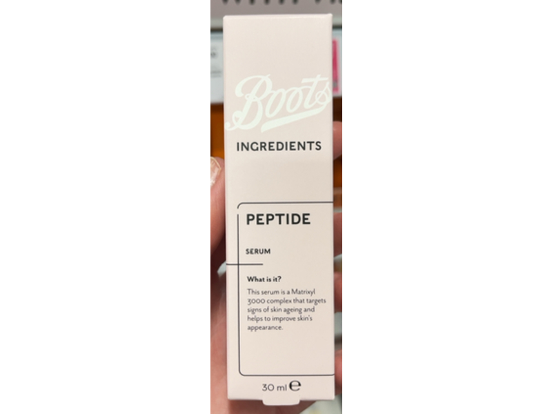 Boots Ingredients Peptide Serum, 30 mL