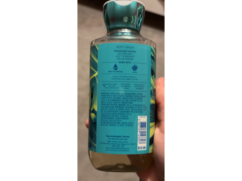 Bath & Body Works Pro-Vitamin B5 + Aloe Body Wash, Thailand Sweet Kiwi & Starfruit, 10 fl oz/295 mL