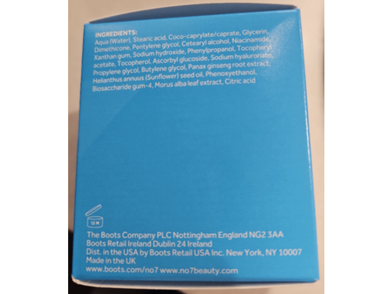 No 7 HydraLuminous+ Hydrating Whipped Day Cream, 1.69 fl oz/50mL