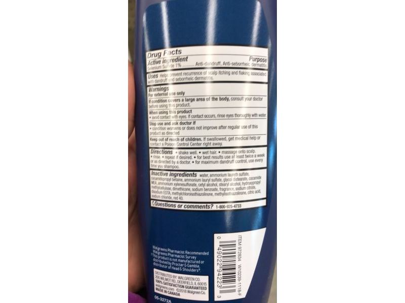 Walgreens Dandruff Shampoo, Clinical Strength, 13.5 fl oz/400 mL