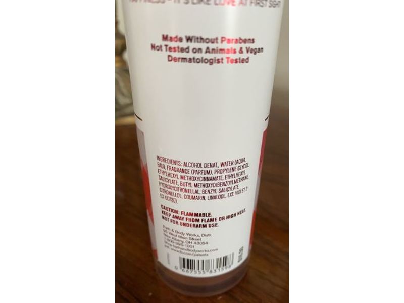 Bath & Body Works Fragrance Mist, Gingham Love, 8 fl oz /236 mL