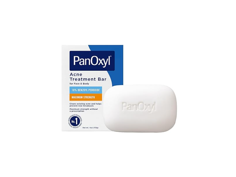 PanOxyl Acne Treatment Bar, 10% Benzoyl Peroxide, 4 oz/113 g