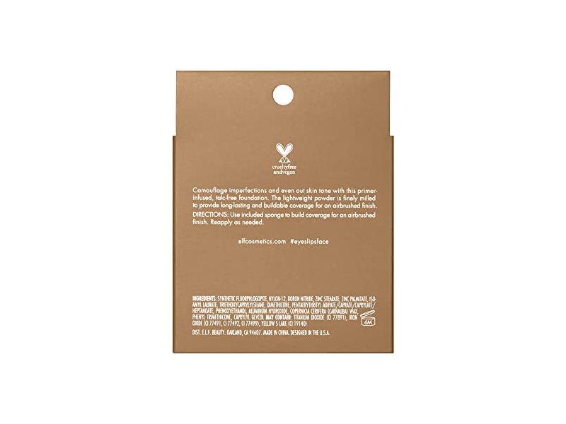 e.l.f. Camo Powder Foundation, 0.28 oz/8g