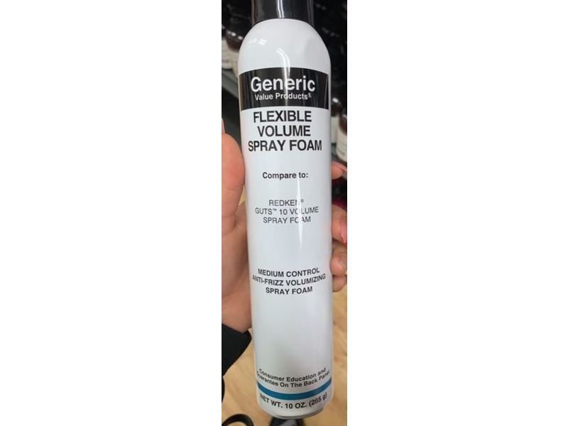 Generic Value Products Flexible Volume Spray Foam, Medium Control Anti-Frizz Volumizing Spray, 10 oz/285 g