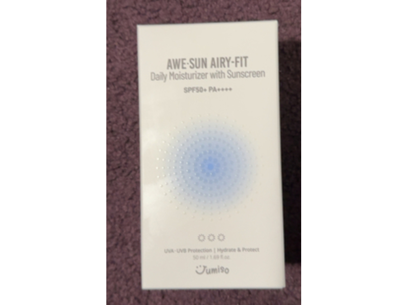 Jumiso Awe-Sun Airy-Fit Daily Moisturizer, SPF 50+PA++++, 1.69 fl oz/50 mL