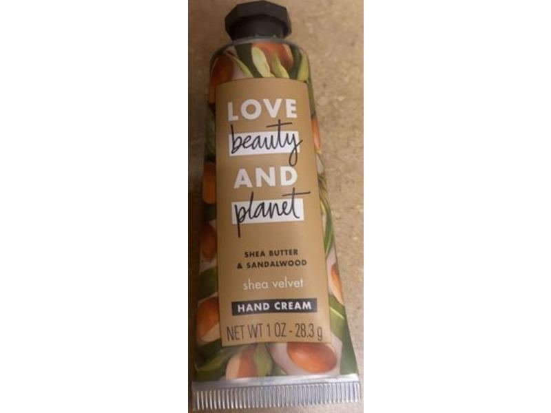 Love Beauty And Planet Hand Cream, Shea Butter & Sandalwood, 1 oz/28.3 g, Pack Of 2