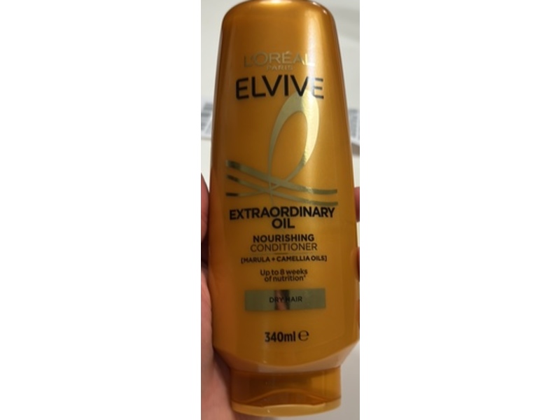 L'Oreal Paris Elvive Extraordinary Oil Conditioner, Marula + Camellia Oils, 340 mL