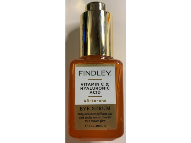 Findley All In One Eye Serum, Vitamin C & Hyaluronic Acid, 1 fl oz/30 mL