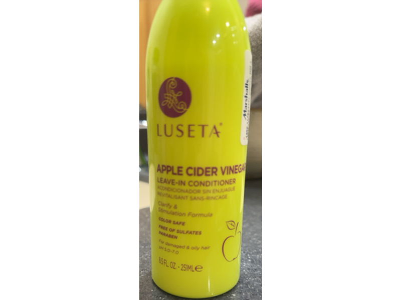 Luseta Apple Cider Vinegar Leave In Conditioner, 8.5 fl oz/251 mL