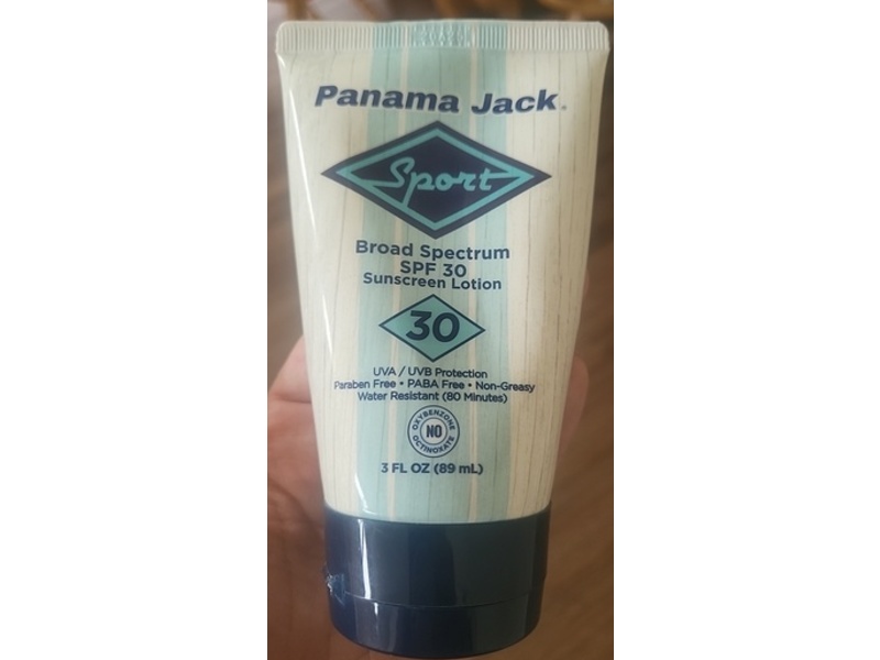Panama Jack Sport Sunscreen Lotion. SPF 30, 3 fl oz/89 mL