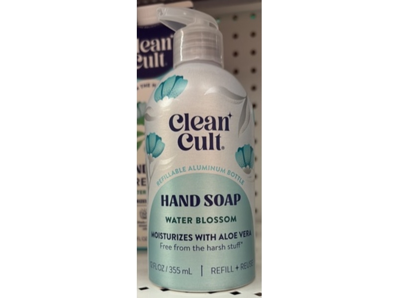 Cleancult Liquid Hand Soap, Water Blossom, 12 fl oz/355 mL