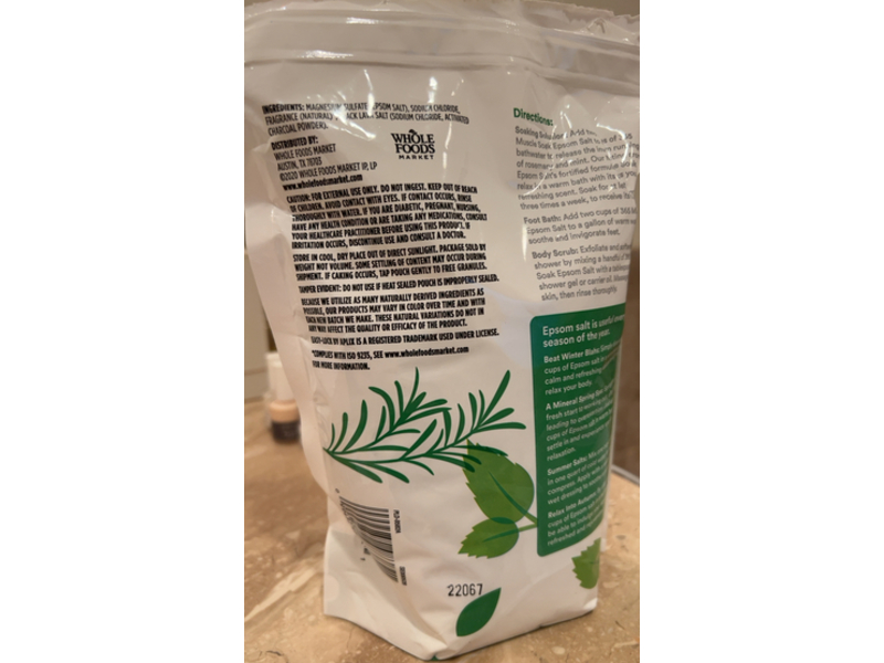 365 Whole Foods Market Epsom Salt, Muscle Soak, 48 oz/1.36 Kg
