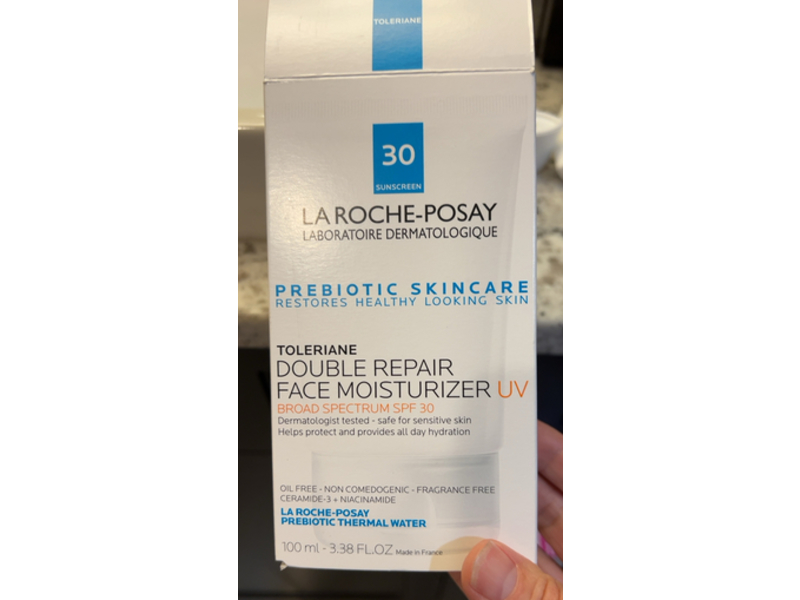 La Roche-Posay Toleriane Double Repair Face Moisturizer UV, SPF 30, 3.38 fl oz /100 mL
