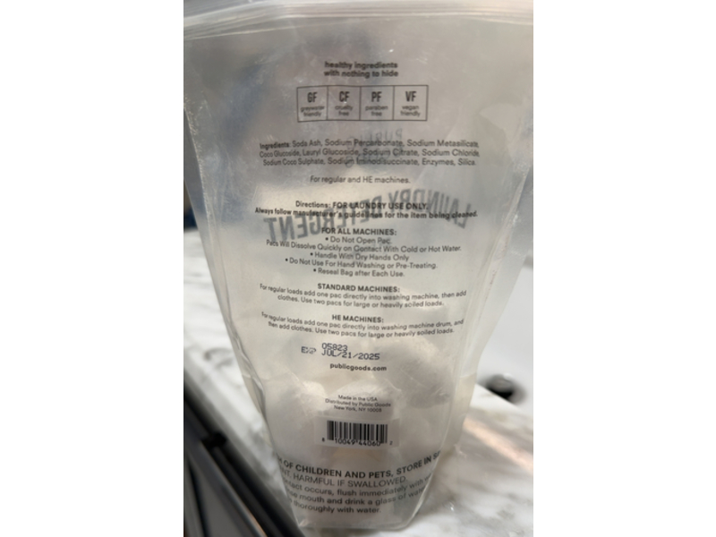 Public Goods Laundry Detergent Pods, 15.2 oz/432 g, 24 Count