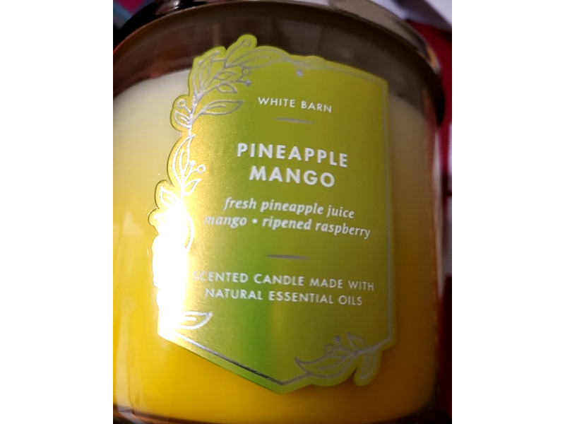 White Barn Pineapple Mango Scented Candle, 14.5 oz/411 g
