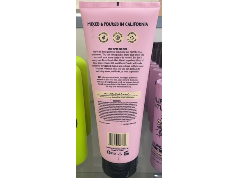 California Naturals Deep Repair Hair Mask, Rose Garden, 10.5 fl oz/318 mL