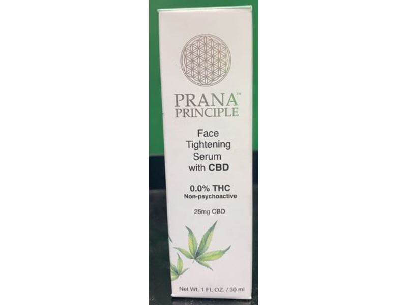 Prana Principle Face Tightening Serum, Cbd, 1 fl oz/30 mL