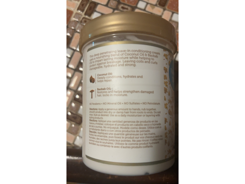 African Pride Moisture Miracle Leave -In Cream, Coconut Oil & Baobab Oil, 18 oz/510 g, PackOf 3