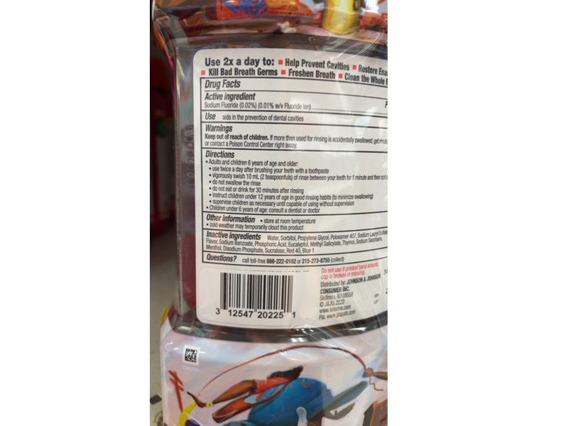 Listerine Total Care Anticavity Fluoride Mouthwash, Fresh Mint, 1.8 fl oz/1.0 L