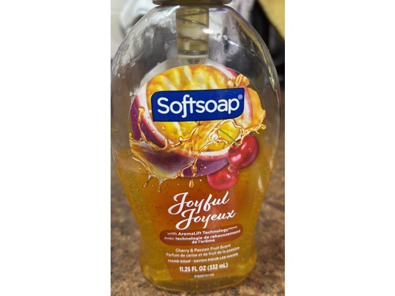 Softsoap Joyful Joyeux Liquid Hand Soap, Cherry & Passion Fruit Scent, 11.25 fl oz/332 mL, Pack Of 6