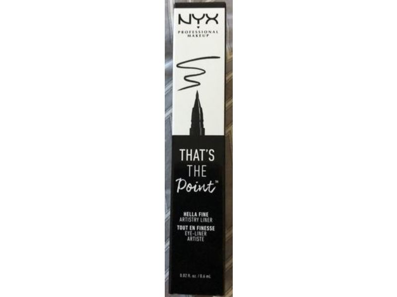 Nyx Professional Makeup That's The Point Eyeliner, Hella Fine, 0.02 fl oz/0.6 mL