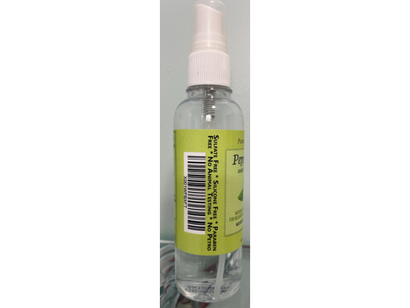 Positive Essence Aromatic Room & Linen Mist, Peppermint Essential Oil, 4 fl oz/120 mL