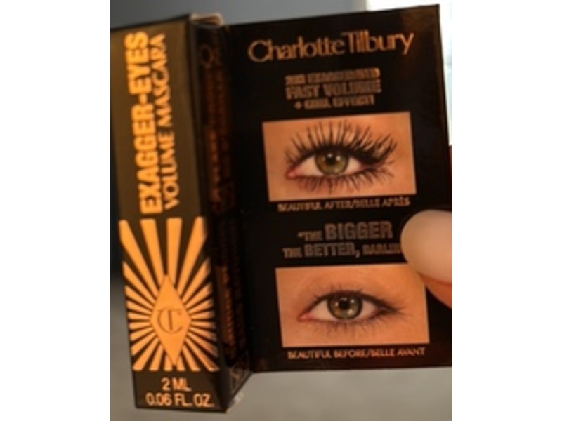 Charlotte Tilbury Exagger-Eyes Volume Mascara, Black, 0.06 fl oz/2 mL