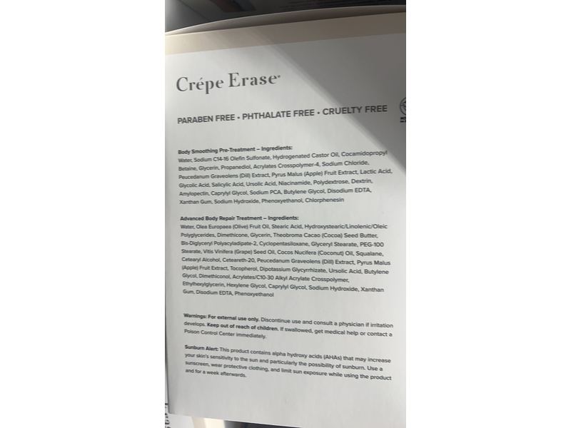 Crepe Erase Body Repair Treatment System, Trufirm Complex, 3.3 fl oz/95 mL