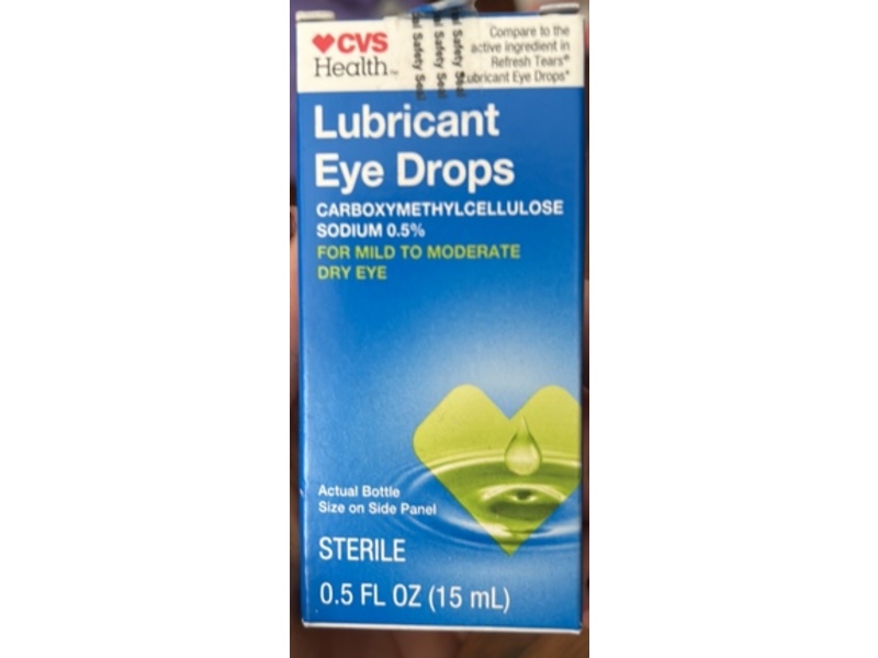 CVS Health Lubricant Eye Drops, 0.5 fl oz/15 mL