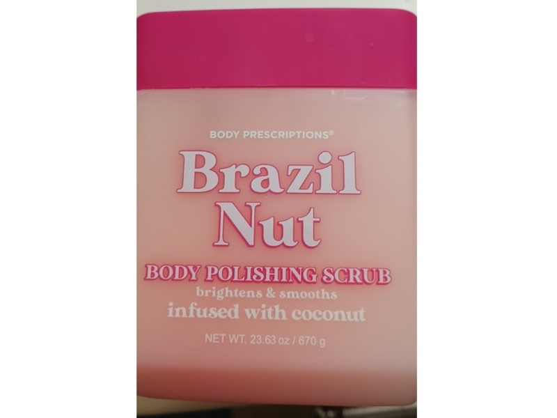 Body Prescriptions Brazil Nut Body Polishing Scrub, Coconut, 23.63 oz/670 g