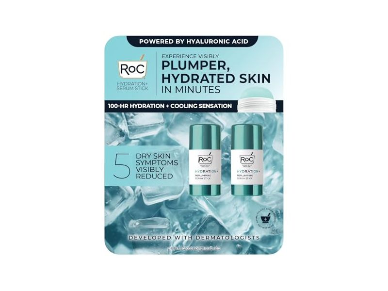 Roc Plumper Hydratrated + Serum Stick, 1.4 oz/40 g, Pack Of 2