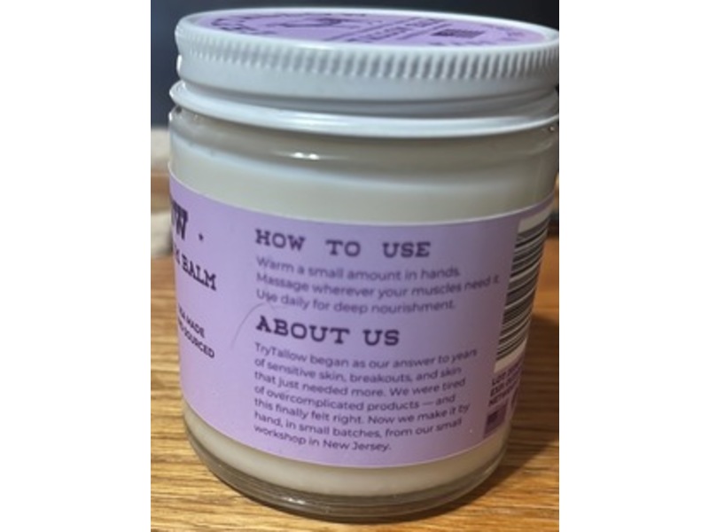 TryTallow Grass-Fed Magnesium Balm, Lavender