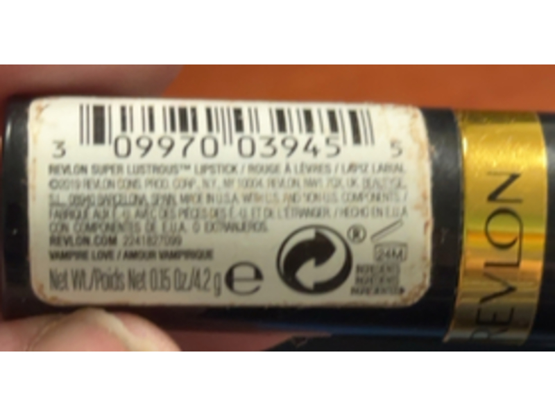 Revlon Super Lustrous Lipstick, Vampire Love 777 ,0.15 oz