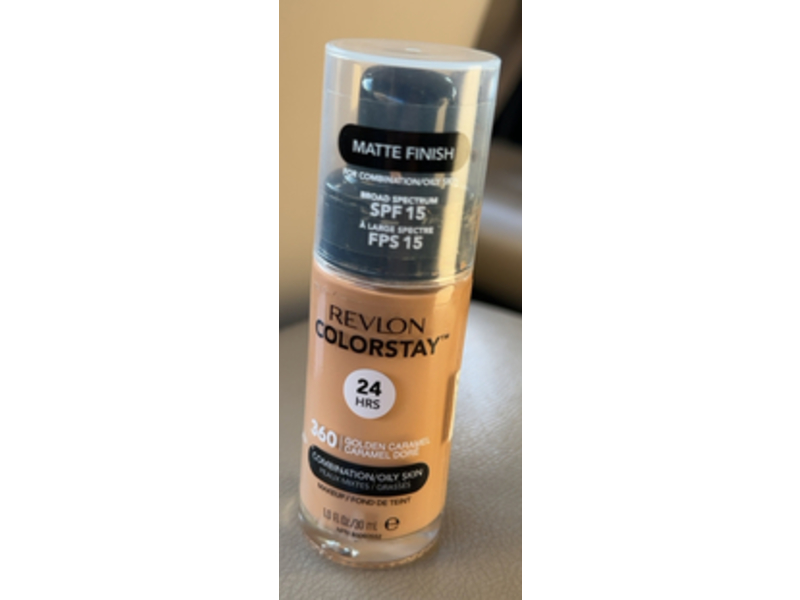 Revlon Colorstay Liquid Foundation, Golden Caramel (360), SPF 15, 1.0 fl oz/30 mL